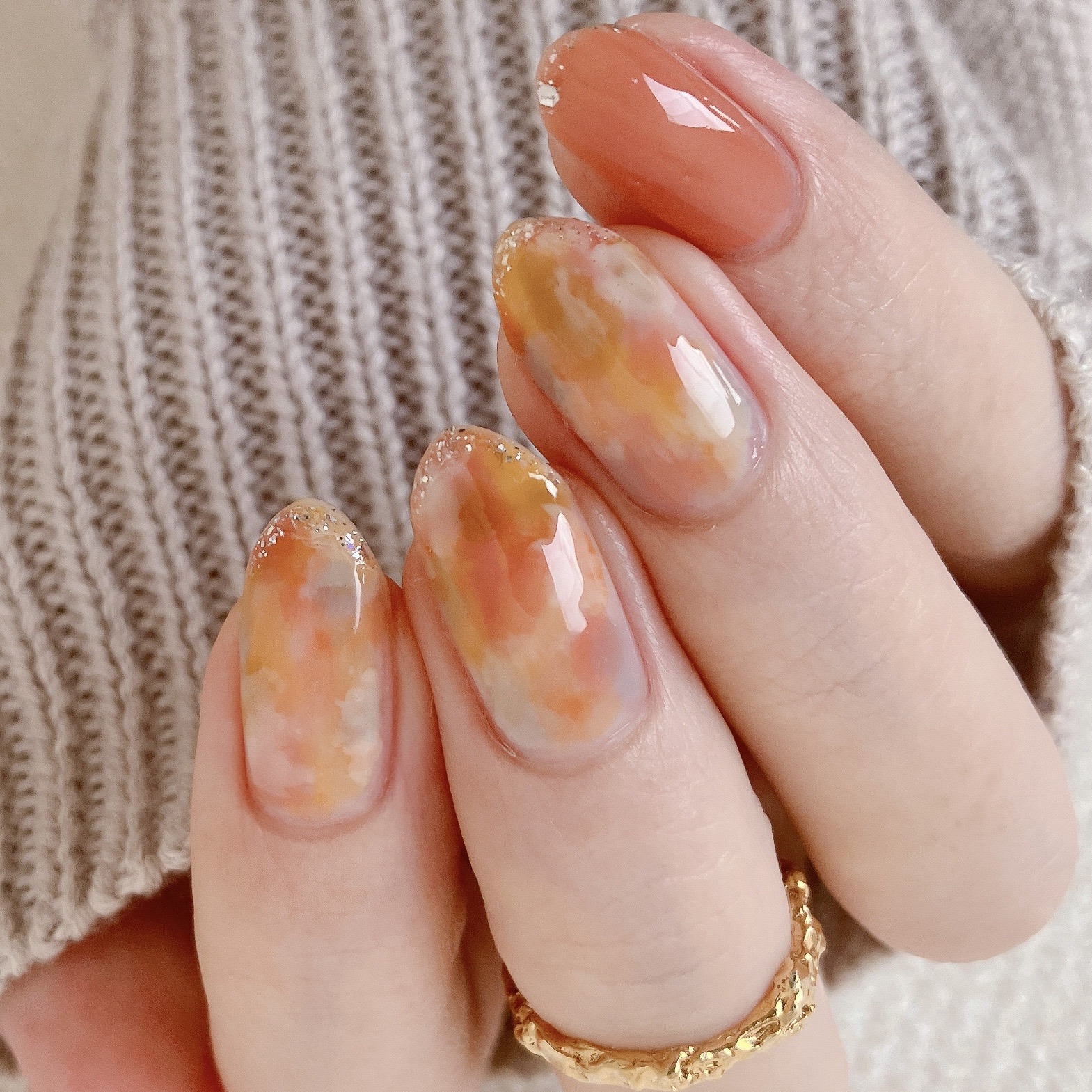how to】カラフル滲み水彩風ネイル : akiのセルフネイルblog Powered