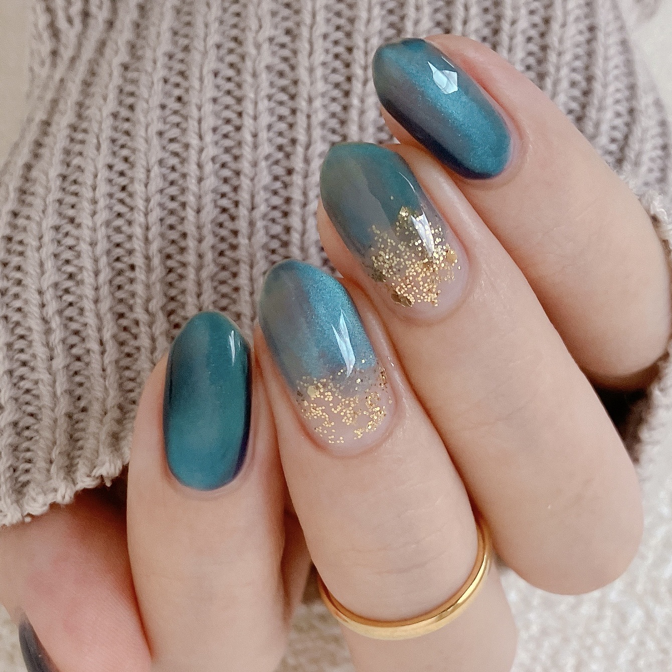 how to】青の宝石ネイル : akiのセルフネイルblog Powered by