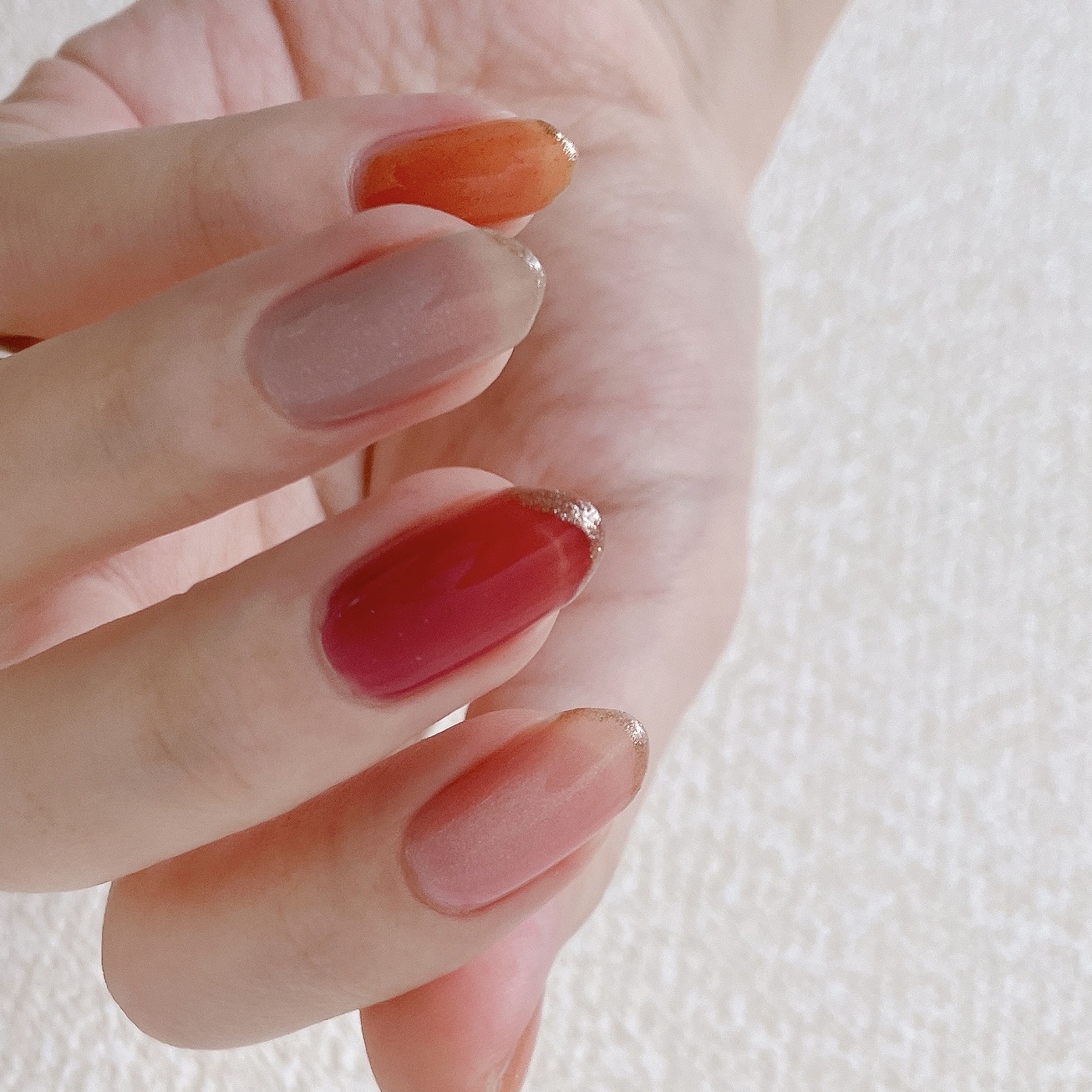 how to】配色スキニーフレンチネイル : akiのセルフネイルblog Powered