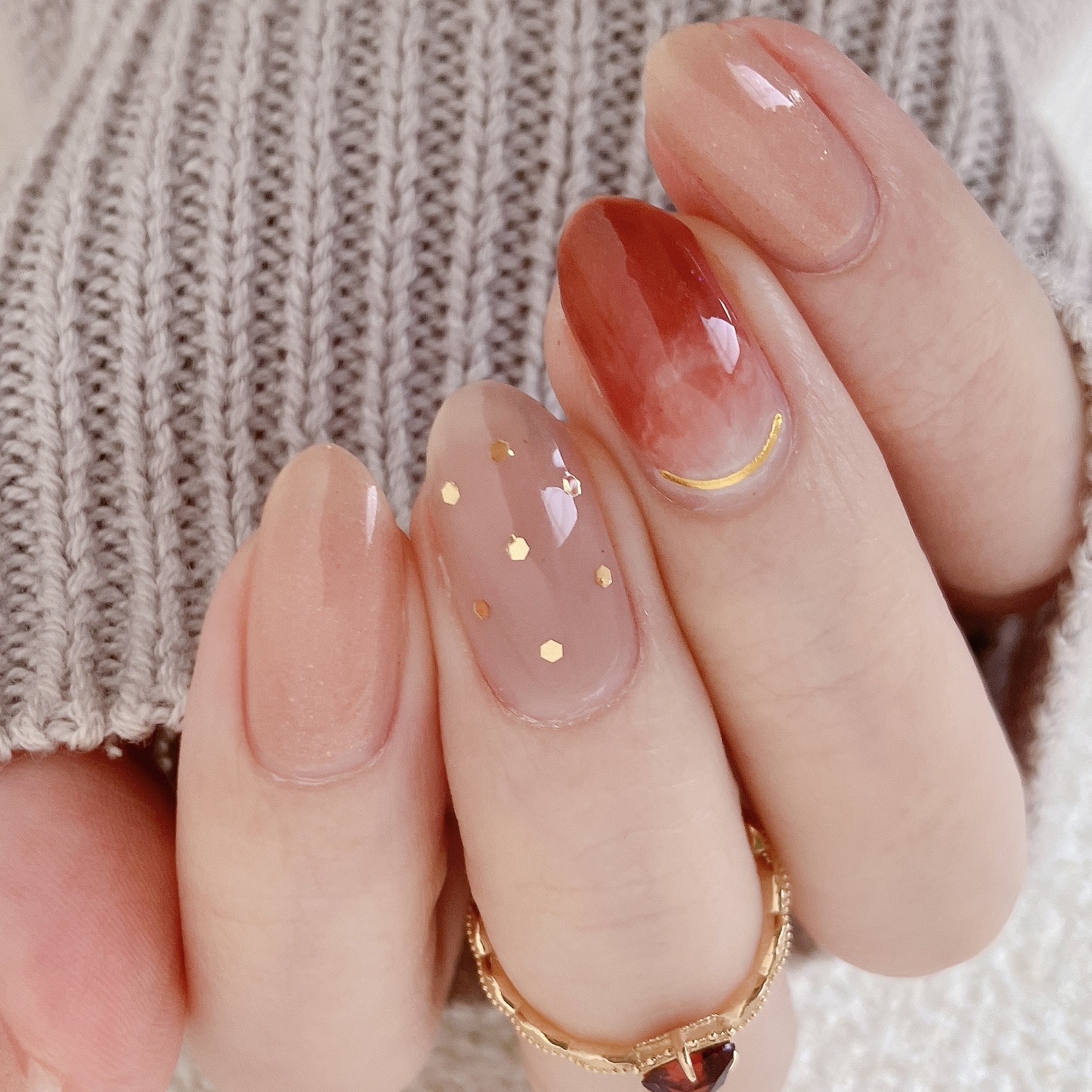 how to】いちごニュアンスネイル : akiのセルフネイルblog Powered by