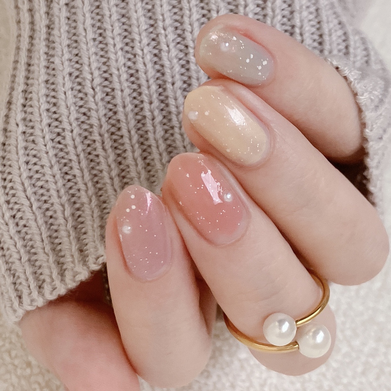 how to】パステルスノーネイル : akiのセルフネイルblog Powered