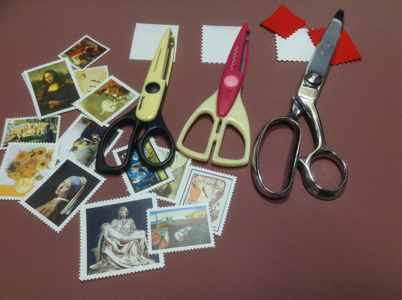 贈り物 番外編 ピンキングはさみ 対決 はり ときどき ちくちく