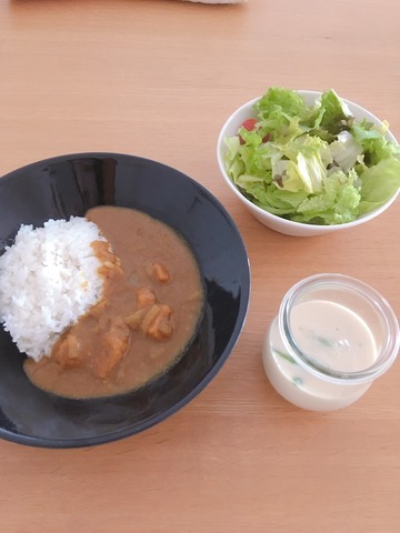 カレー 副菜 茶碗蒸し