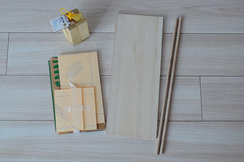 アクリル 100円ショップ桐材で砂場diy ハリネズミちくちく日記