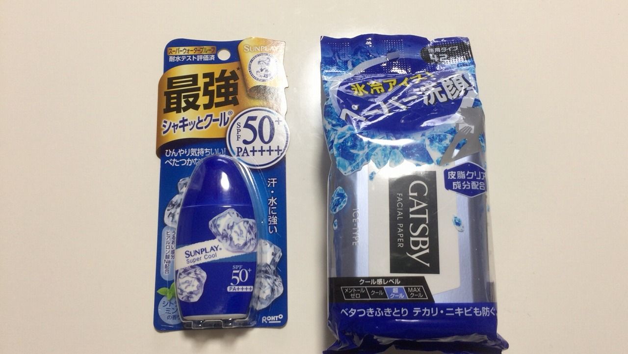 日焼け止めとフェイスペーパー そこにロードがある限り Anchor Rs8 N Wgnターボ