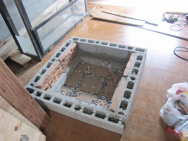 ギコギコペタペタ 囲炉裏小屋の床張りぃ ｖ ０ 趣味の歳時記