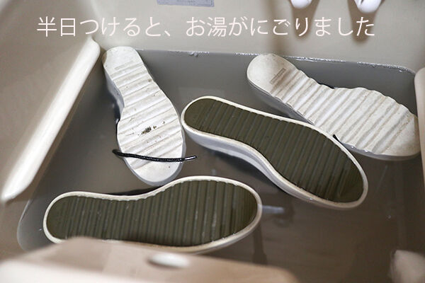 色柄スニーカー 洗い方 中性洗剤 つけおき 体験談