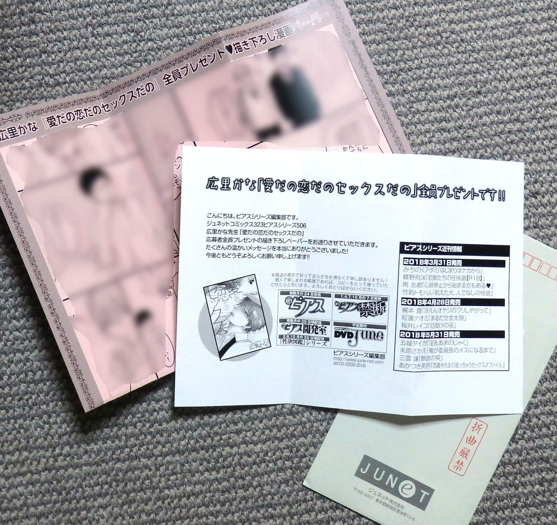ペーパーたちの到着 Bl本棚備忘録 ペーパーたちの到着 Bl本棚備忘録