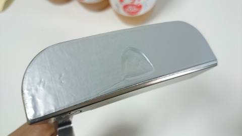 ソール全面への鉛貼り完成