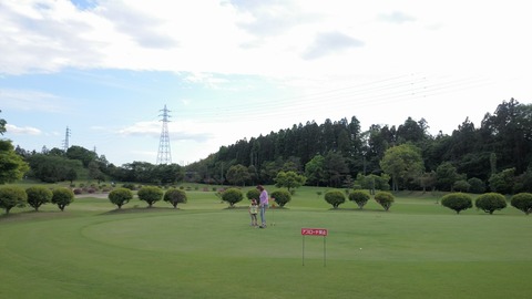 竜ケ崎ショートコースの練習グリーンは超キレイ