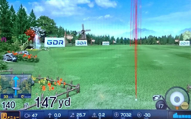 フック矯正中7番アイアン