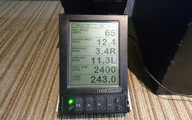 ボールスピードとキャリー最高記録更新