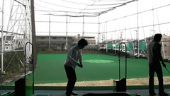 向原ゴルフセンターで練習