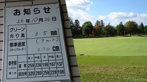 グリーンが状態良かった