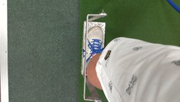 これで左足を踏ん張る