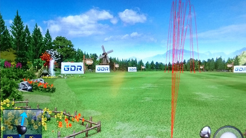 スライスボール練習中