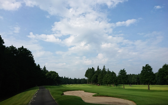 阿見GCは快晴の早朝ラウンド
