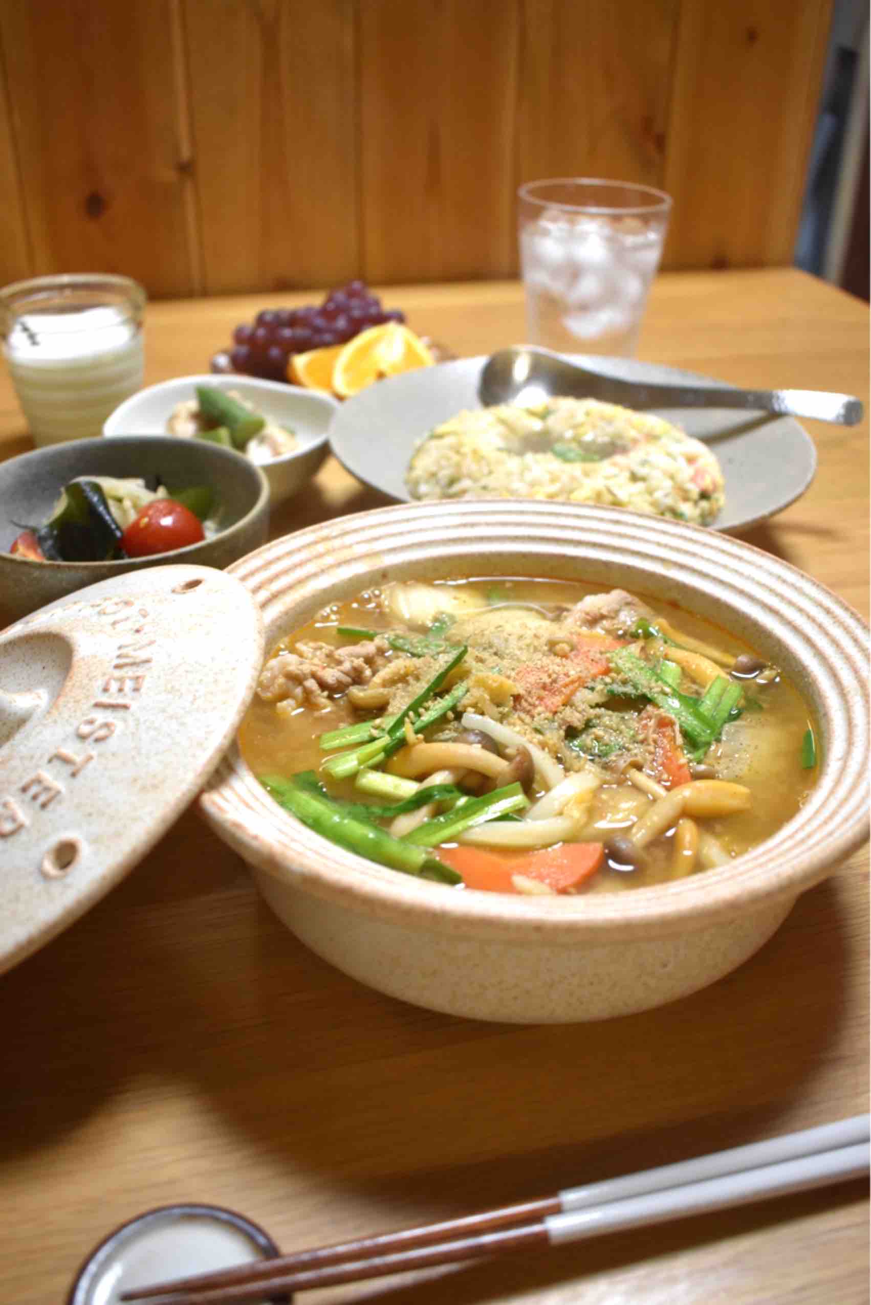 豚キムチ煮込みうどん スタミナうどん 試合飯 試合3日前の晩ごはん はるはるの子供アスリート栄養満点ごはん Powered By ライブドアブログ