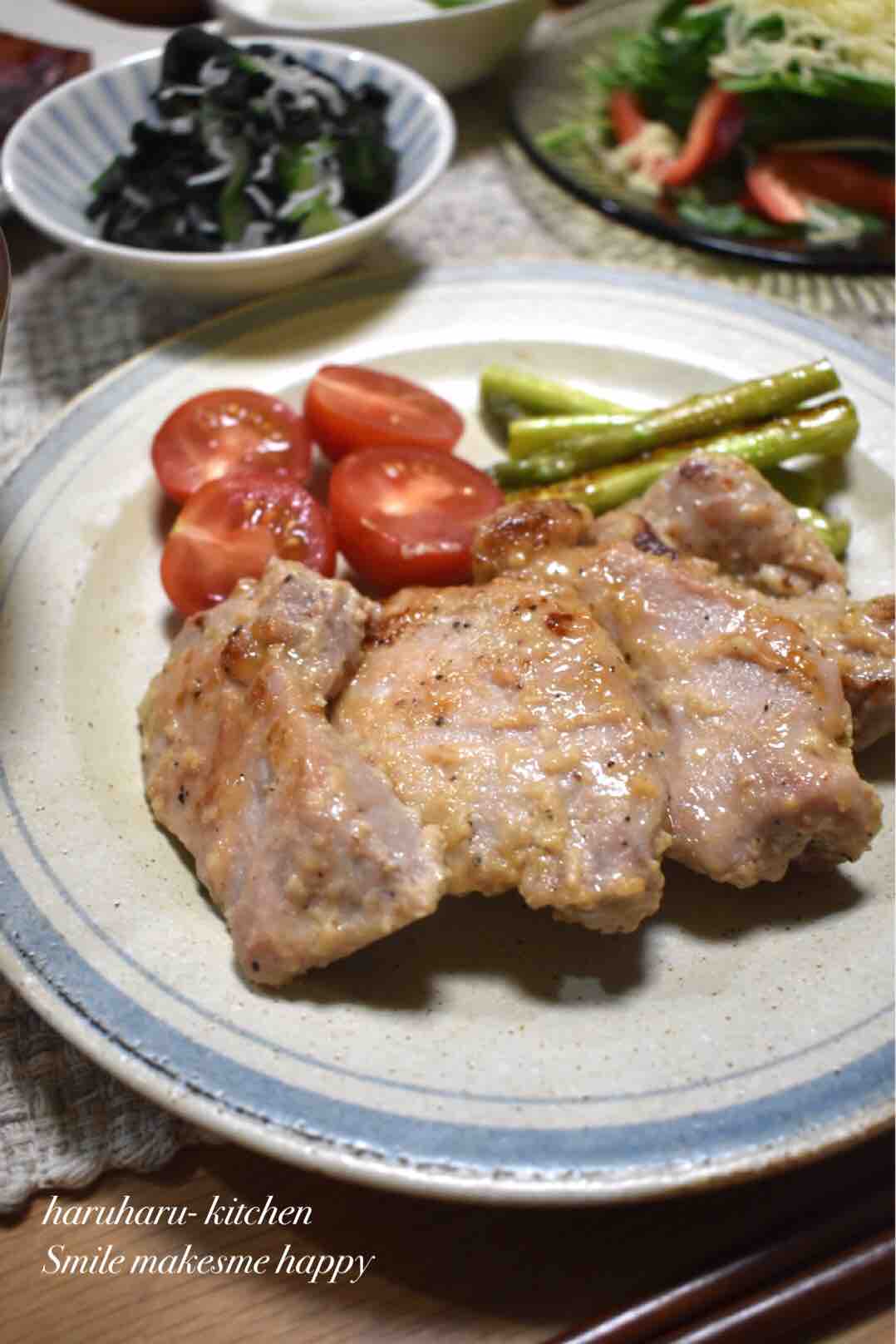 レシピ 豚肉のにんにく味噌 漬け焼き お弁当おかず ご飯のおかず 子供好き 発汗量が増えると必要な栄養素 はるはるの子供アスリート栄養満点ごはん Powered By ライブドアブログ