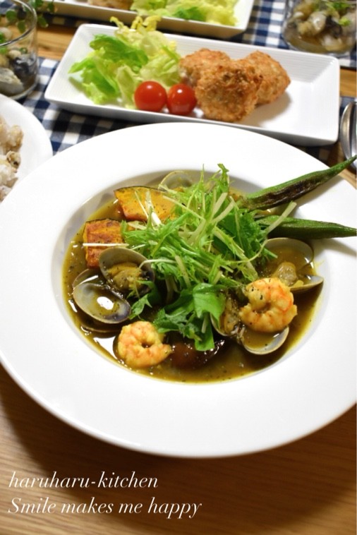 レシピ スープが美味しいー 野菜たっぷりシーフードカレースープ スイッチオン はるはるの子供アスリート栄養満点ごはん Powered By ライブドアブログ