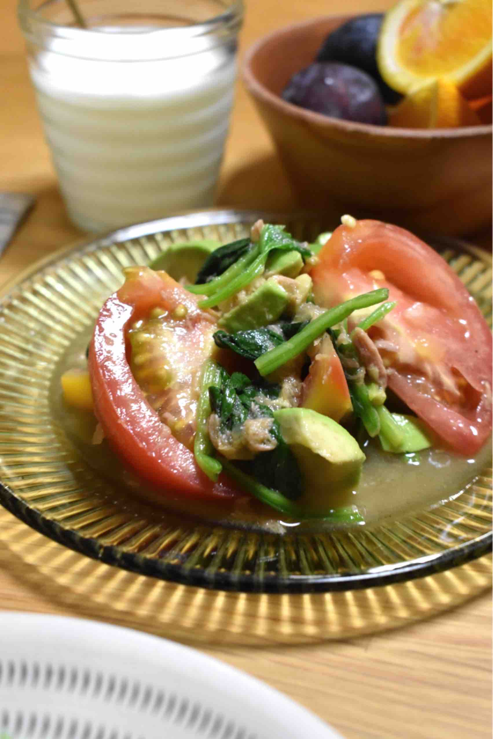 トマトとほうれん草のツナオニオンサラダ 作り置き ドレッシング 簡単 冷やして美味しい はるはるの子供アスリート栄養満点ごはん Powered By ライブドアブログ