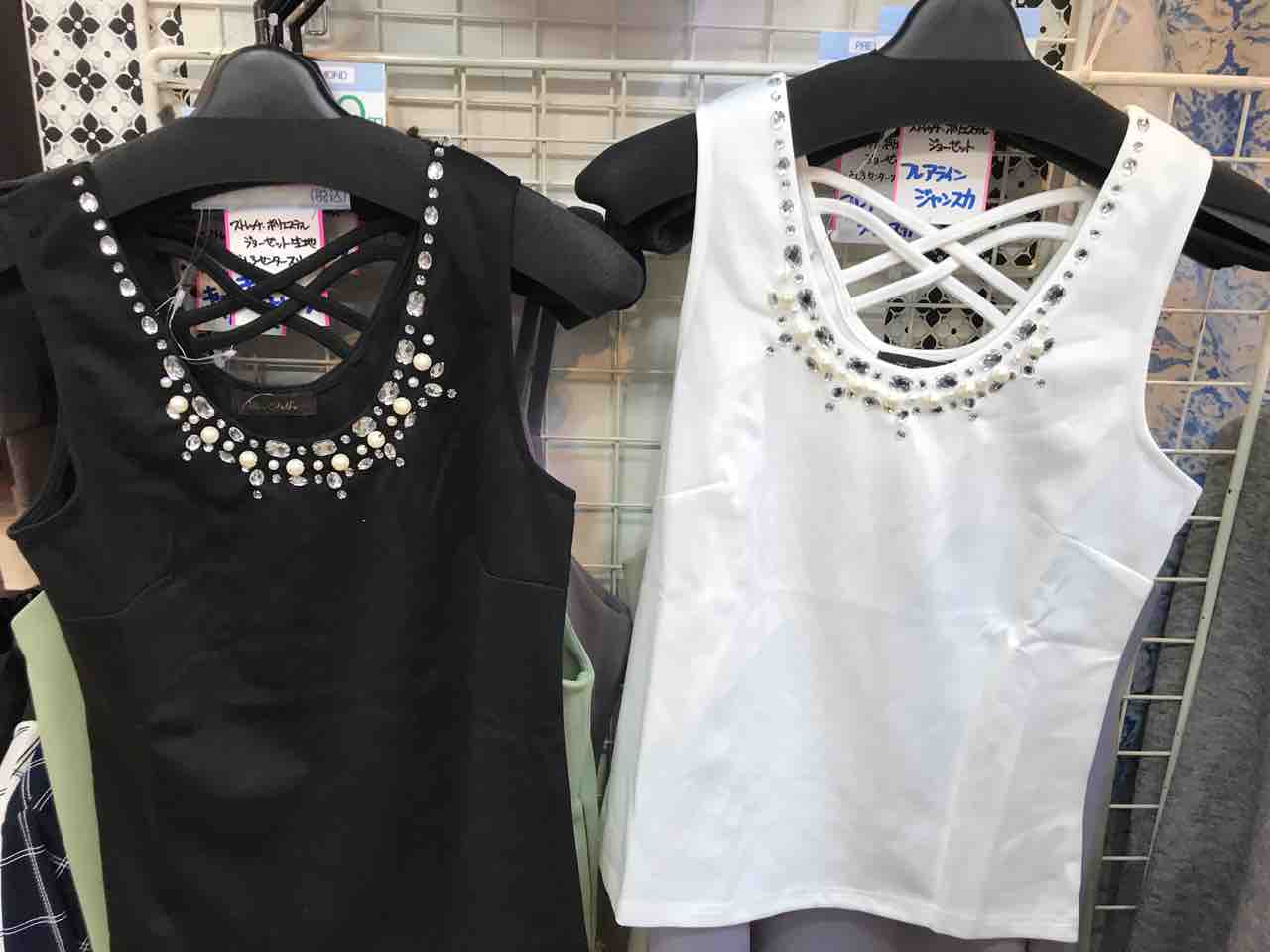 ビジュー付きタンクトップ新作入荷 Pretty Diamond ビジュー付きタンクトップ新作入荷 Pretty Diamond