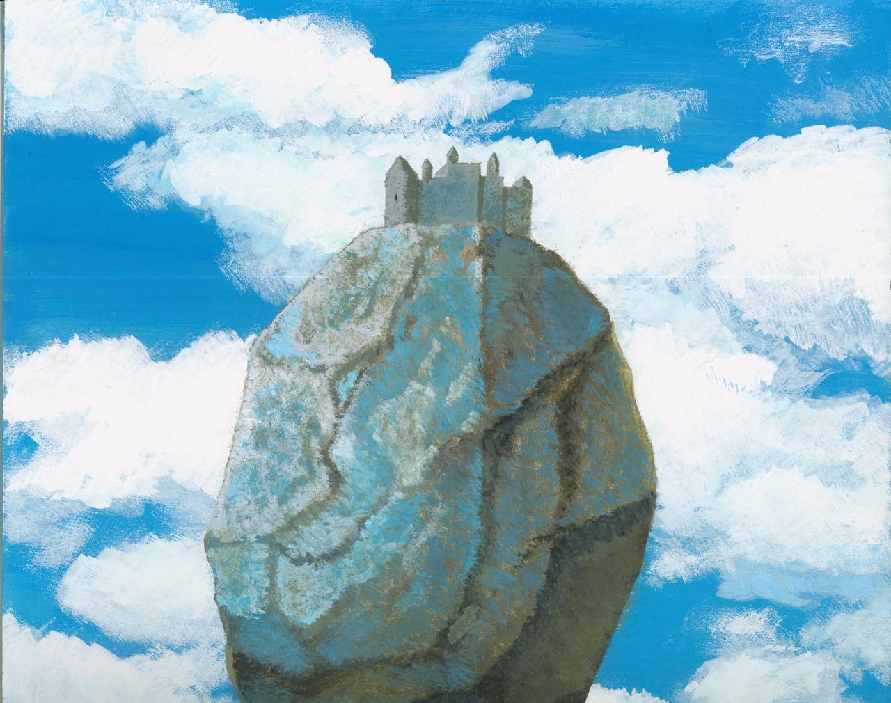 マグリット ピレネーの城 模写 : the end is far.