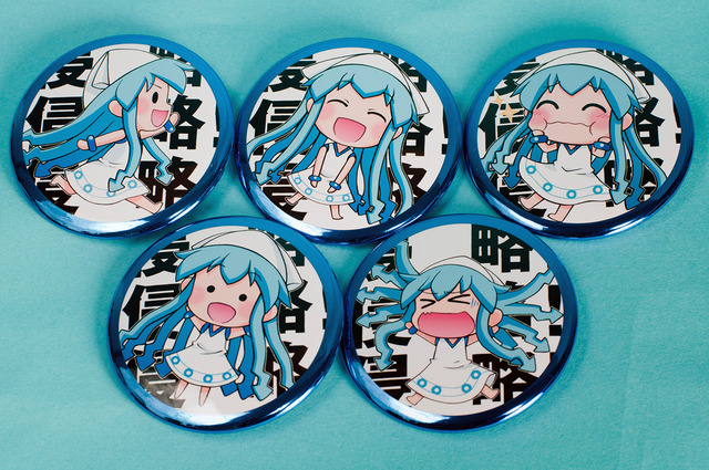 「侵略!娘」ガチャ缶バッジ 5種サンプル