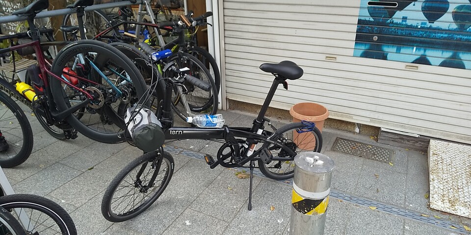 Tern Link A7]牡蠣を食べに行く テールライト取り付け 北九州