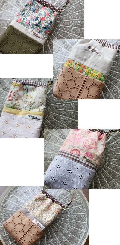 リバティのスマホケース５点 英国リバティフェア開催中 ハンドメイドどっとこむ 無料ﾚｼﾋﾟ紹介 ｵﾘｼﾞﾅﾙﾊﾝﾄﾞﾒｲﾄﾞ雑貨制作 販売