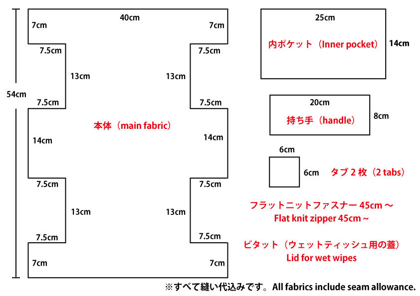 無料型紙 おしりふき内蔵おむつポーチの作り方 ウェットティッシュケース ハンドメイドどっとこむ 無料ﾚｼﾋﾟ紹介 ｵﾘｼﾞﾅﾙﾊﾝﾄﾞﾒｲﾄﾞ雑貨制作 販売