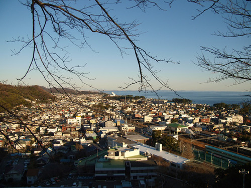 町を一望