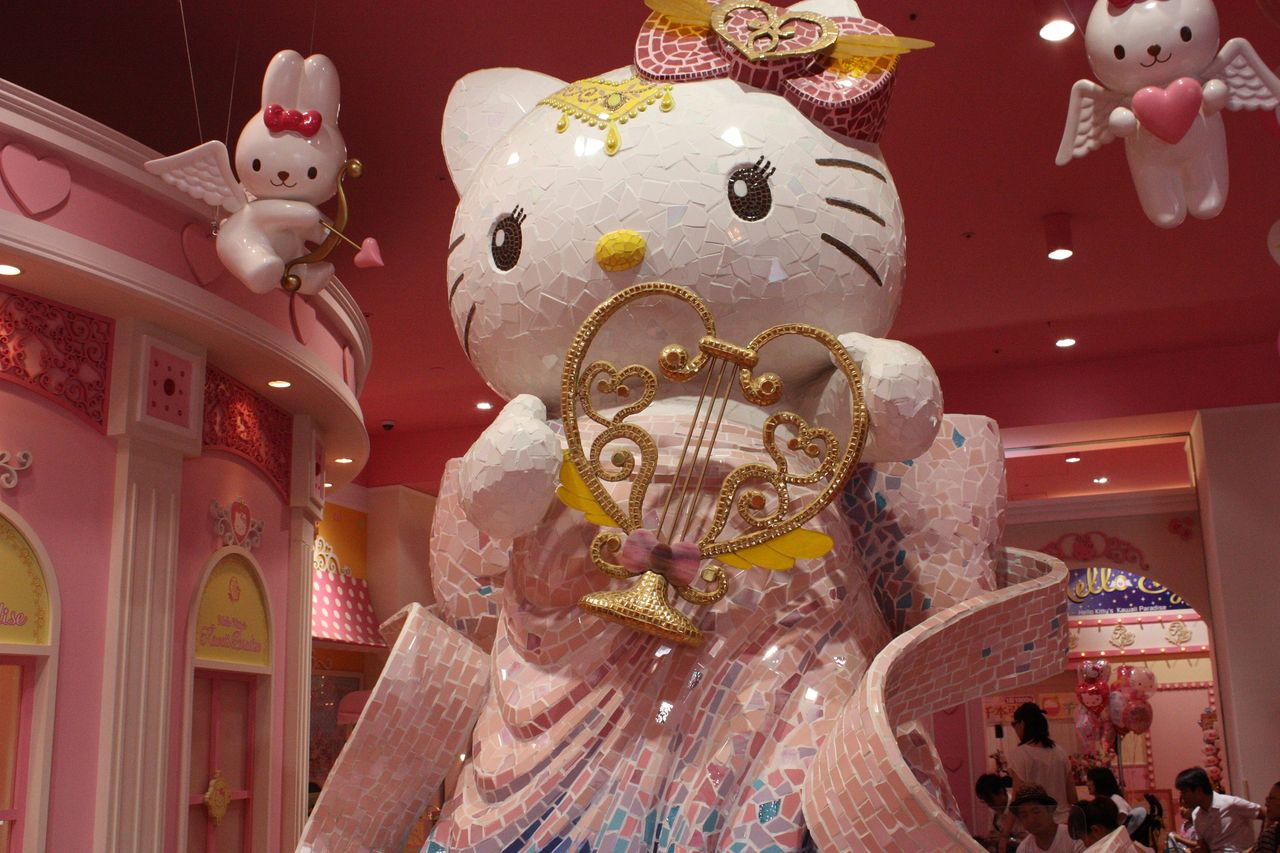 キティ電飾 観覧車 ハーモニーランドで初実施の点灯式をレポート！ハローキティが登場