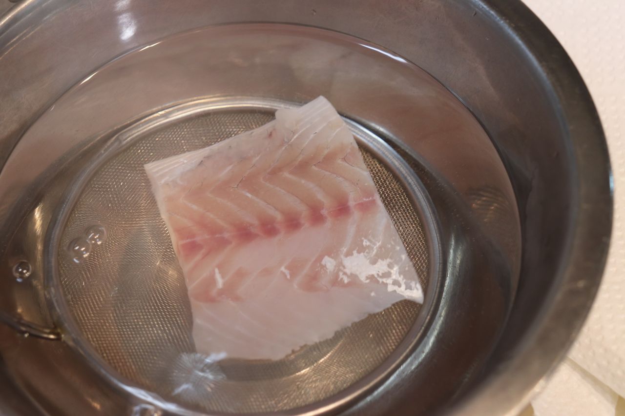 スズキのムニエルと低温調理 ちょっと失敗 鱸を食べつくす その２ Harumao Papaのblog
