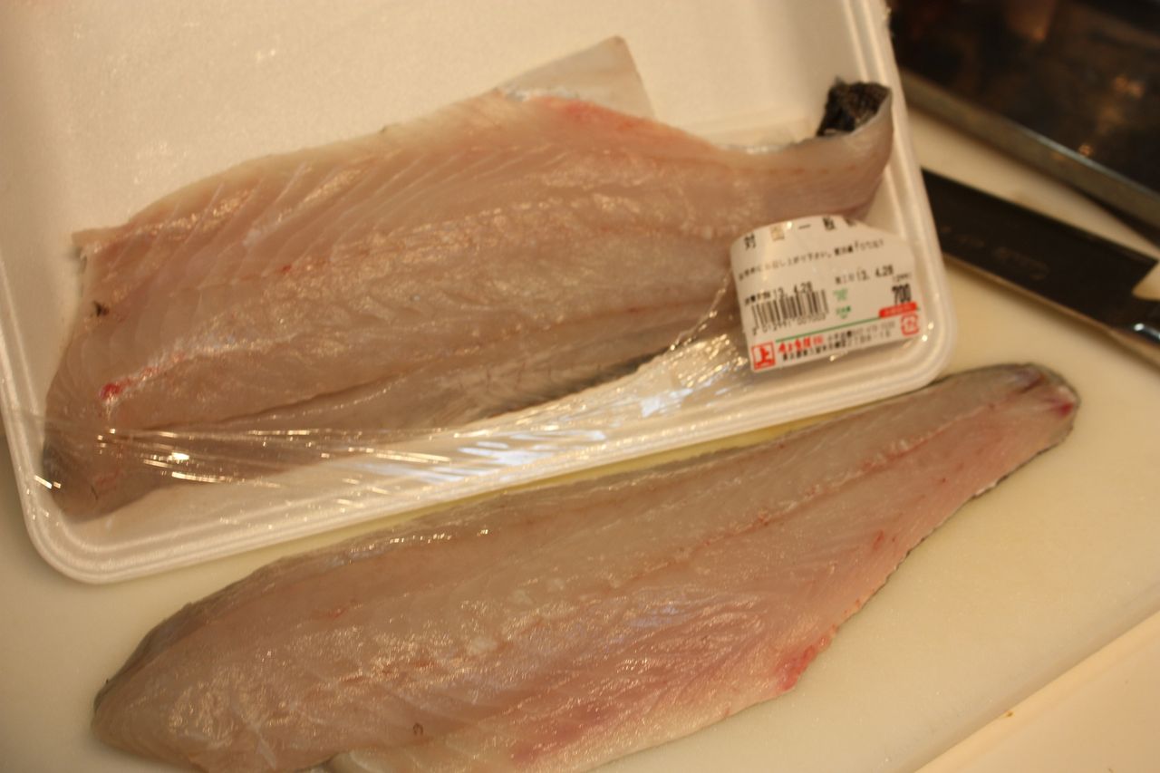 スズキとサーモンの豚ヒレ包み揚げ Harumao Papaのblog スズキとサーモンの豚ヒレ包み揚げ Harumao Papaのblog