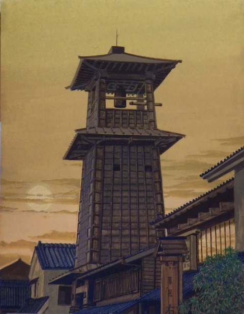 時の鐘　水彩画 建物 青空 m60753385369_1.jpg?1742334778