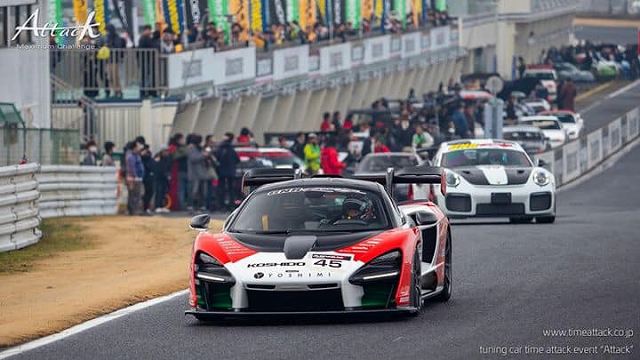 うわああああ！筑波サーキットでマクラーレンセナがクラッシュ