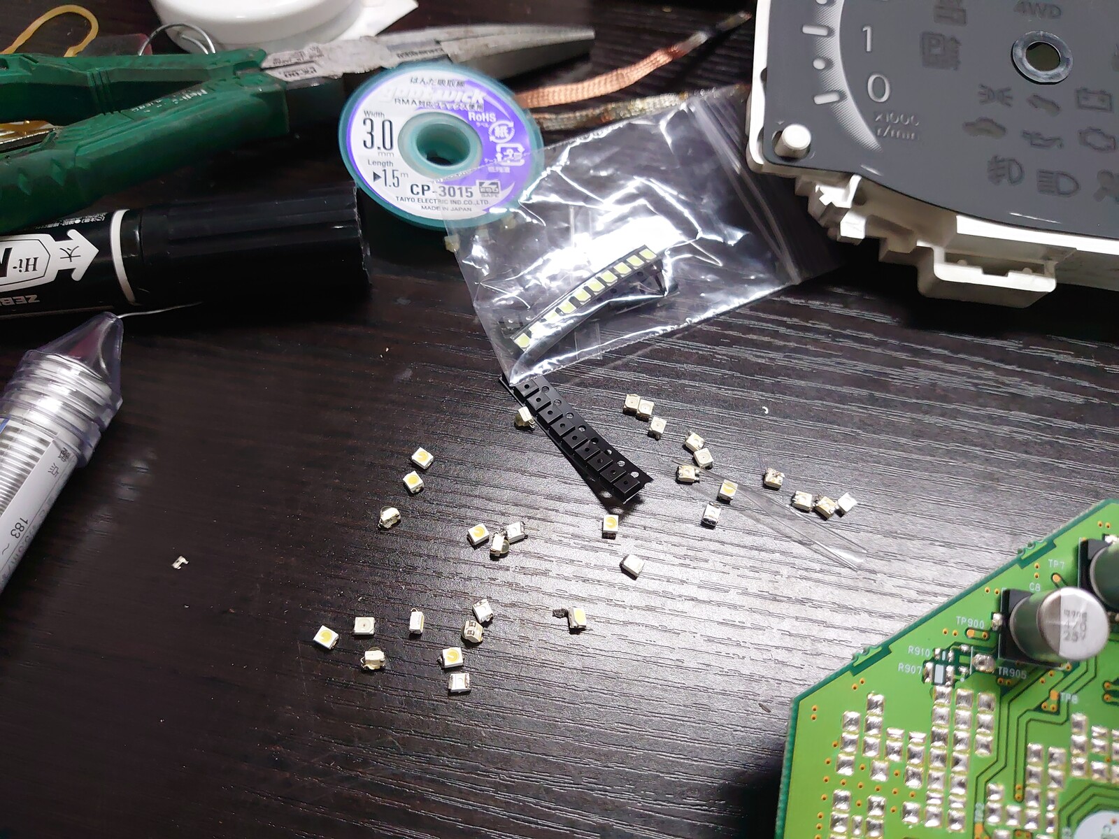 キューブ Z12 LED打ち換え済み エアコンパネル ☆ 日産