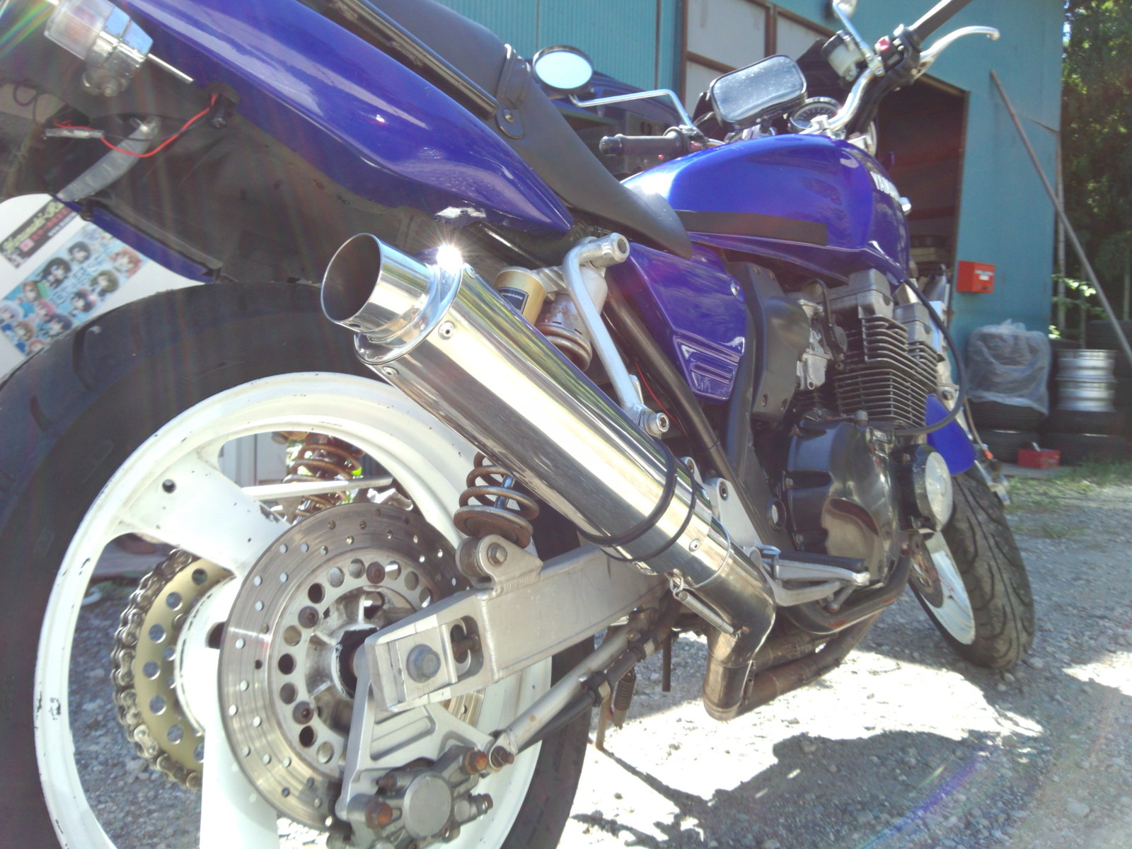 330 XJR400☆4-2-1マフラーにサイレンサー交換で鳴きキレUP 330 XJR400☆4-2-1マフラーにサイレンサー交換で鳴きキレUP
