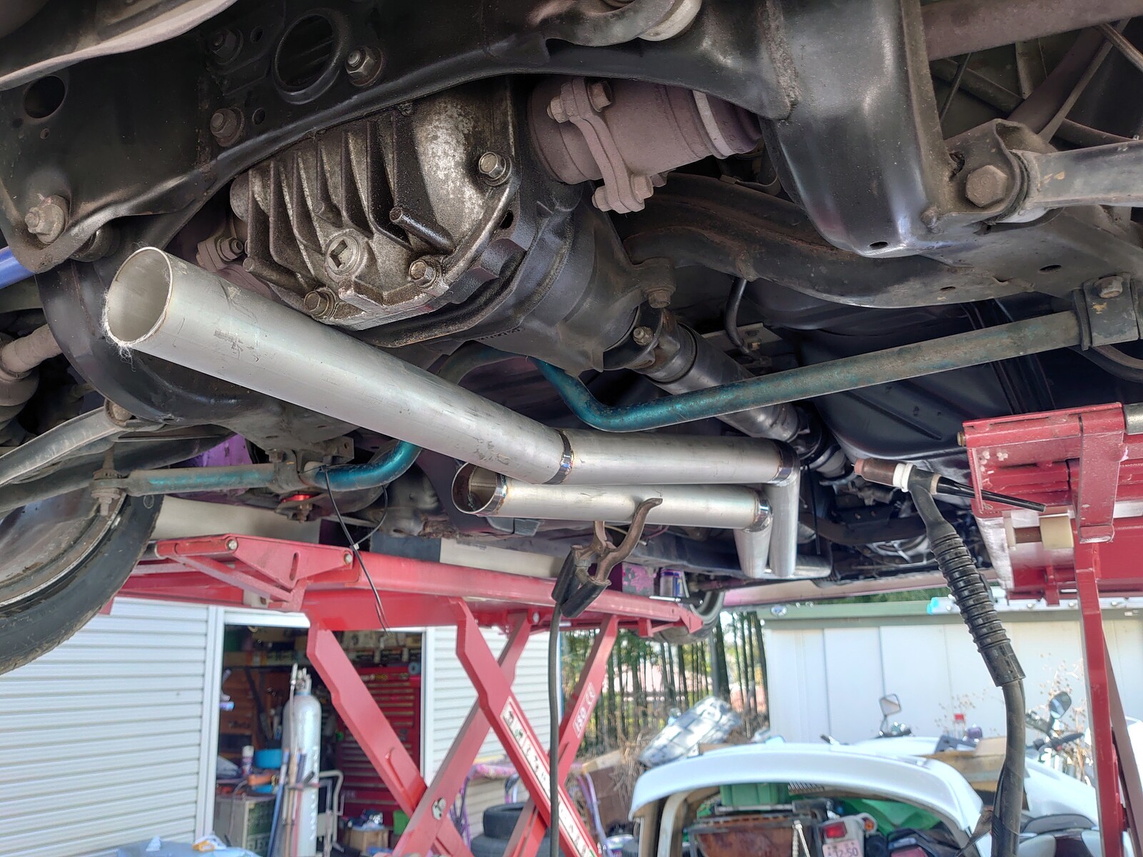 180sx S13 ワンオフフルデュアルマフラー マフラー 180sx S13 ワンオフ