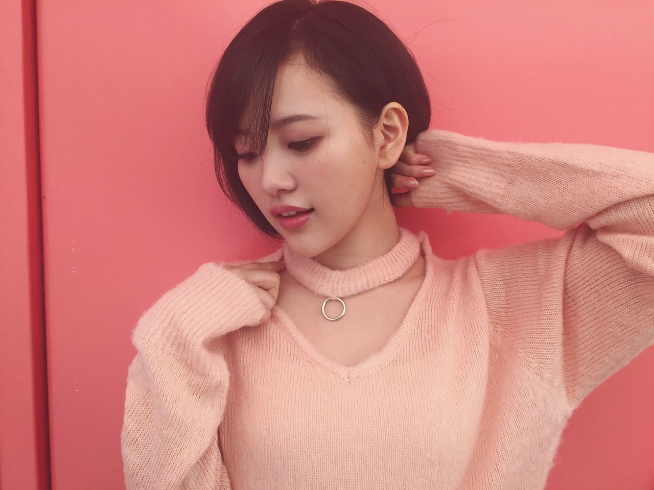 握手会 兒玉遥 今日の私服は 藤田ニコルちゃんとwegoコラボのニットワンピ はるっぴ まとめ 兒玉遥