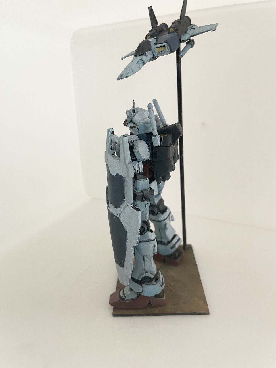 HGUC 試作1号機 GP01 ゼフィランサス 絵の具全塗装 完成