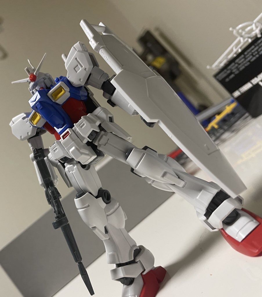 HGUC 試作1号機 GP01 ゼフィランサス 絵の具全塗装 完成