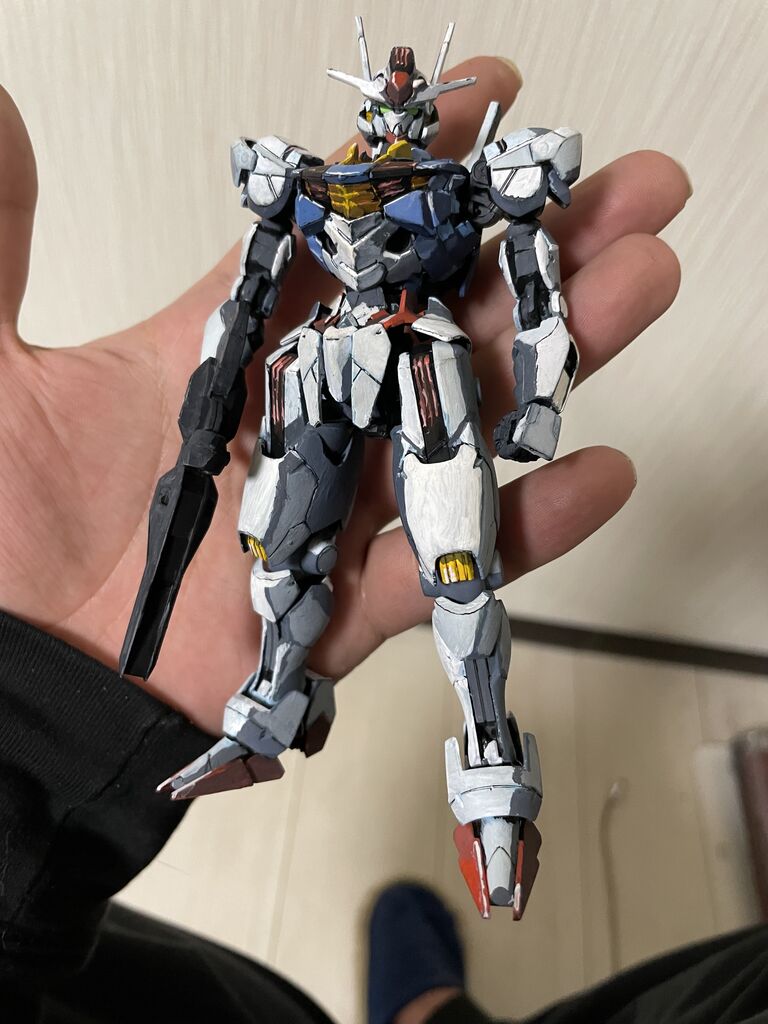 HG ガンダムエアリアル アクリルガッシュ絵の具 アニメ塗り全