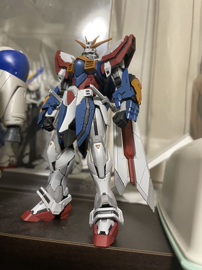 RGゴッドガンダム塗装済み 未組み立てRGゴッドガンダム　F1ランナー3番不足 RGゴッドガンダム塗装済み 未組み立てRGゴッドガンダム F1