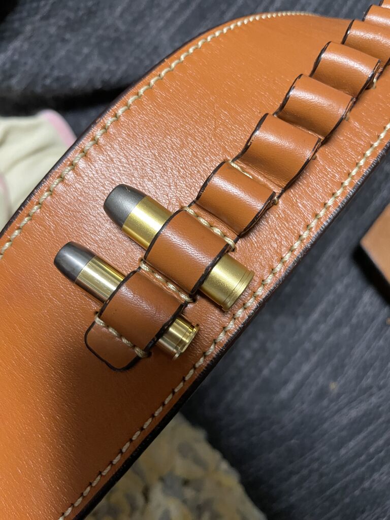 East.A ウエスタンガンベルト 牛革製・ブラウン Mサイズ No.001-M