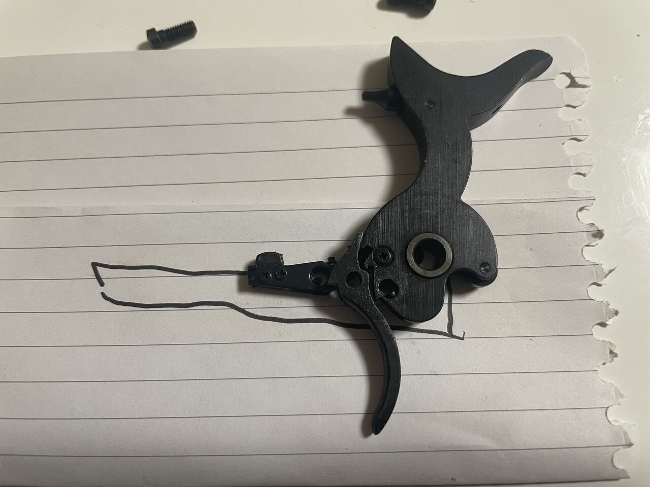 タナか製SAAガスガン用ステールワイドツーハンドハンマー&ワイドトリガーセット Hartford ハートフォード ワイドトリガー HWS SAA.45 3rd 用