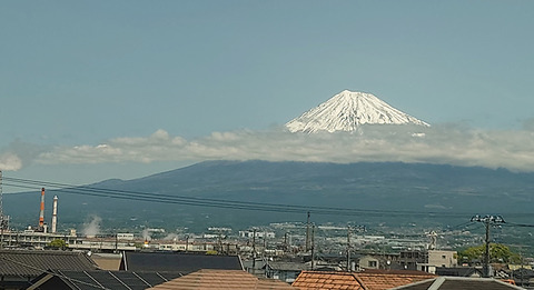 車窓からの富士山