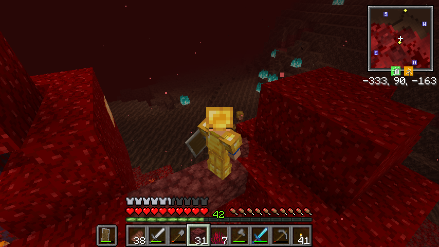 ほぼバニラのマイクラ日記 ネザー探索 はせピンのマイクラ日記