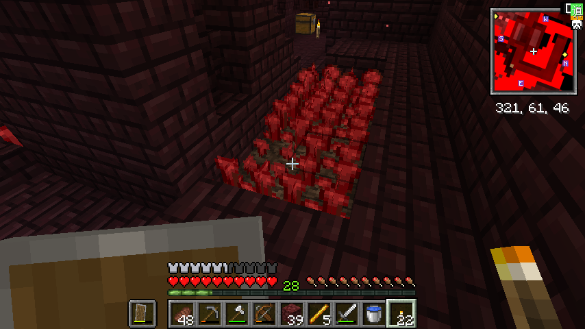 ほぼバニラのマイクラ日記 ネザー探索 はせピンのマイクラ日記